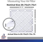 Filter King 2.75x21.75x1 Air Filter | 4-PACK | Carbon MERV 8 HVAC Pleated A/C - Image 2