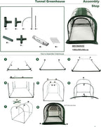 Porayhut Portable Greenhouse Tent, Easy Set-Up Gardening Flower House & Plant - Image 7
