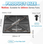 PATIKIL 200mm Fan Filter Grill - Image 2