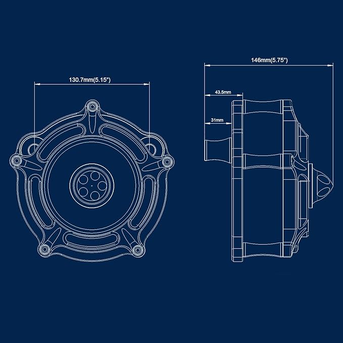 Air Filter Cleaner for Harley Davidson Air Intakes Sportster XL 883 1200 Models - Image 5
