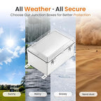 QILIPSU Waterproof Junction Box IP67 Outdoor Plastic Electrical Project - Image 5