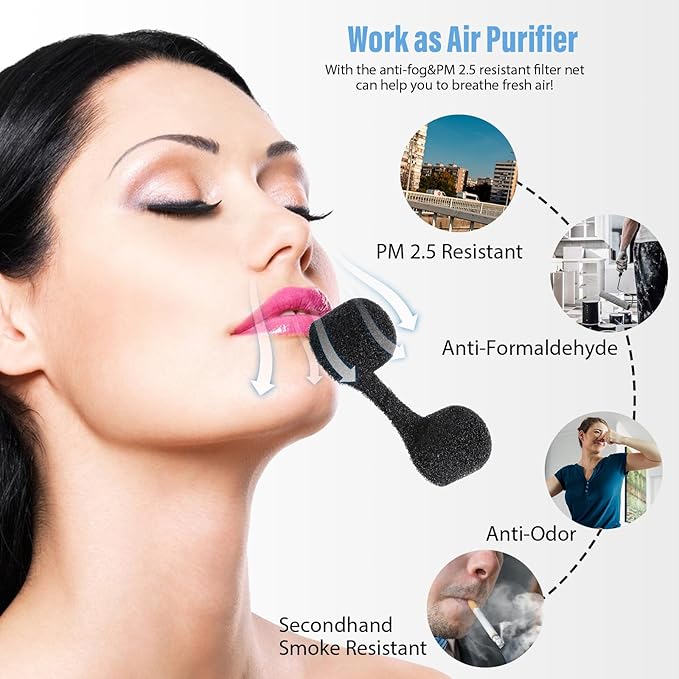 50 Pieces Nose Plug Filter Disposable Nose Dust Filters Bulk Sponge Nostril - Image 5