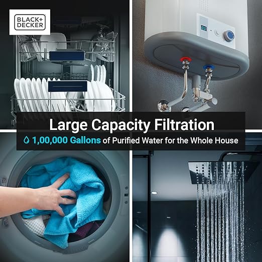 BLACK+DECKER Whole House Water Filter System | Anti-Scale | 3-Stage Filtration - Image 4