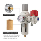 Industrial Air Compressor Filter Regulator Combo 3/8" NPT 0-150 PSI Gauge - Image 4