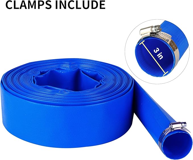 3" x 50 FT Pool Backwash Hose, - Image 3