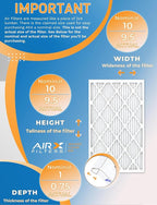 10x10x1 Air Filter MERV 11 Rating, 12 Pack of Furnace Filters Comparable to MPR - Image 2
