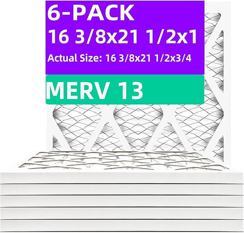 16 3/8x21 1/2x1 MERV 13 Pleated Air Filter MPR 1900 & FPR 10, Furnace Air by Qingzhug
