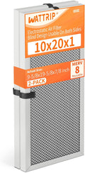2-Pack 10x20x1 MERV 8 Reusable & Washable Electrostatic Air Filters by BreatheSmartLiveClean
