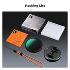 K&F CONCEPT 40.5mm Black Diffusion 1/4 Filter + Lens Cap, Mist Cinematic Effect - Image 7