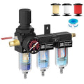NEWPO 1/4" NPT Air Drying System, Air Filter Pressure Regulator by NEWPO