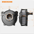 High Flow Air Cleaner Intake Filter System Kit Air Filters Cover - Image 3