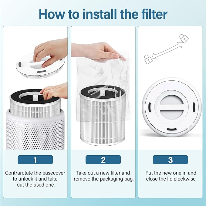 2 Pack B-D02L/M05 Replacement Filter Compatible - Image 7