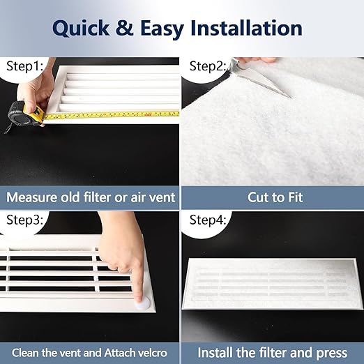 MERV 8 Air Vent Filters, Electrostatic Triple Vent Filter - Image 7