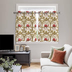 2 Panel Kitchen Cafe Curtains, Camels Palm Trees Sunlight Filtering Nature Air - Image 5