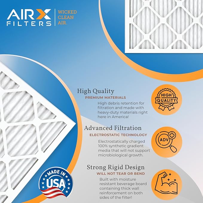 20x30x2 Air Filter MERV 13 Rating, 12 Pack of Furnace Filters Comparable to MPR - Image 3