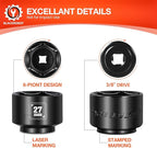 BLACKROBOT 27mm Low Profile Oil Filter Socket, 3/8" Drive 6-Point Oil Filter - Image 4