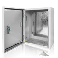 Electrical Box 20 x 16 x 6 Inch Indoor Outdoor Electrical Enclosure Box Steel by Fsehyue