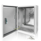 Electrical Box 20 x 16 x 6 Inch Indoor Outdoor Electrical Enclosure Box Steel by Fsehyue