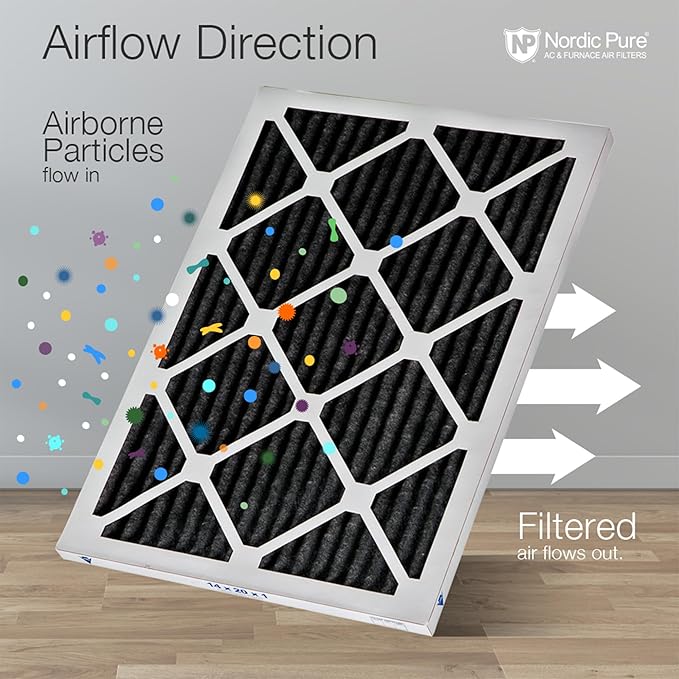 Nordic Pure 16x25x1 Pure Carbon Pleated Odor Reduction Furnace Air Filters 6 - Image 8