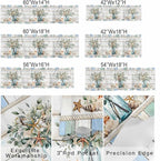 Kitchen Valances for Window, Ocean Starfish Conch Shell Eucalyptus Light - Image 7