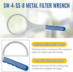 SW-4-SS-8 Whole House Water Filter Wrench 6 Inch, Metal Water Filter Wrench - Image 4
