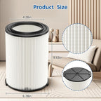 2-pack Standard Wet/dry Vac VF4000 Replacement Filter, Compatible - Image 2
