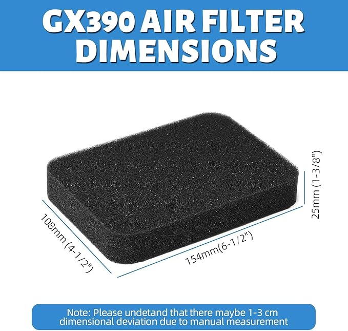 2 Pack GX390 Air Filter for Honda Generator GX340 EB5000 EB5000X EB6500 EB3500 - Image 4