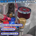 23mm Car Air Filter, 0.9'' High Flow Vent Valve Cover, Breather Filter - Image 6