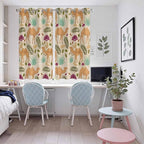 2 Panel Kitchen Cafe Curtains, Desert Camels Sunlight Filtering Nature Air - Image 5