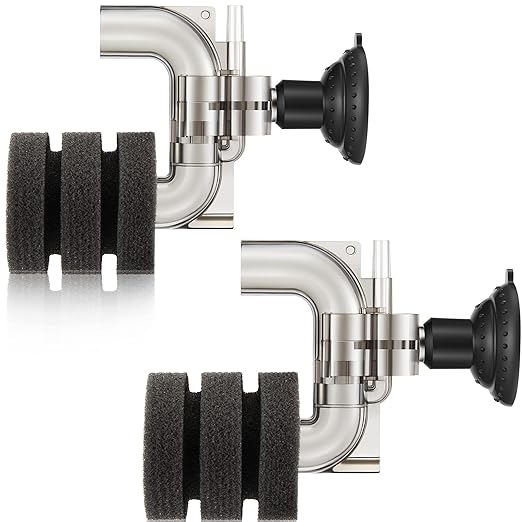 Riakrum 2 Pieces Mini Aquarium Single Sponge Filter Submersible Foam Filter by Riakrum