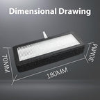 2 Pack HEPA 13 Activated Carbon Air Filter - Image 6