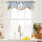 Easter Tie Up Valance Curtains for Windows, Kitchen Curtains Window Shades - Image 9