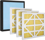 Upgraded 3 Pack MERV-11 Filter and 1 Pack HEPA& Activated Carbon Filter by Filterhualv