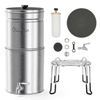Culligan MaxClear 3 Gallon Gravity Water Filter System, Brushed Stainless-Steel - Image 3