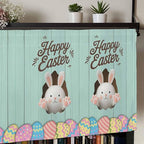 Green Easter Curtain Valances for Windows, Kitchen Valance Window Treatment - Image 7