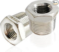2 Pcs 304 Stainless Steel Reducer Hex Bushing, 3/4" Male NPT to 3/8" Female NPT by Zounionline