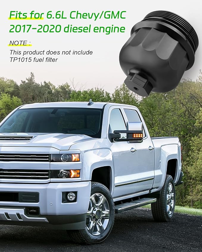 Fuel Filter Housing Cap Fit for GM Duramax 6.6L L5P 2017-2020，Fit for Cruze - Image 2