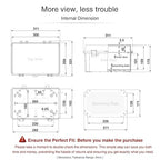 QILIPSU Waterproof Junction Box IP67 Outdoor Plastic Electrical Project - Image 6