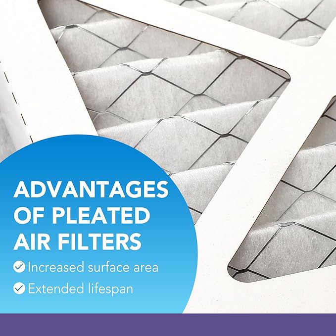 LotFancy 14x14x1 Air Filter MERV 11 6-Pack, Electrostatic Pleated AC Furnace - Image 3