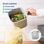 Blue Ginkgo Kitchen Compost Bin – Filter-Free, Odor-Tight Countertop Food Waste - Image 5