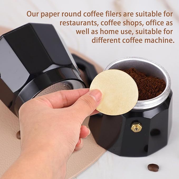 CEYAZYE 200 PCS Round Coffee Filter Paper, 56 mm Disposable Coffee Filters - Image 5