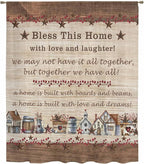 Farmhouse Sheer Curtains 72 Inch Length Brown Country Star Berry Vintage Wood - Image 6