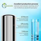 AQUALINK PP10BB-CC 5 Micron 10" x 4.5" Whole House Sediment Activated Carbon - Image 2