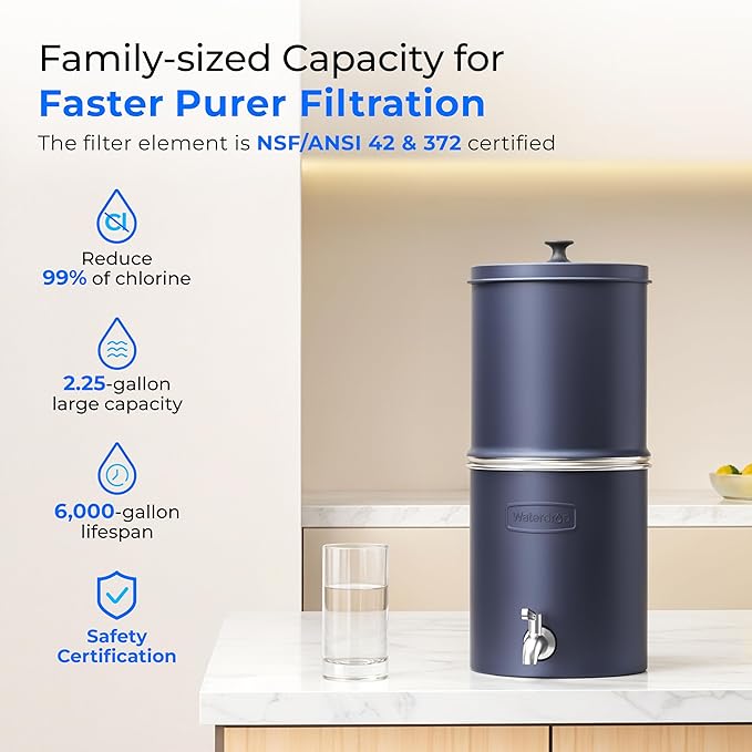 Waterdrop 2.25G Gravity Water Filter System, NSF/ANSI 42&372 Standard, - Image 2