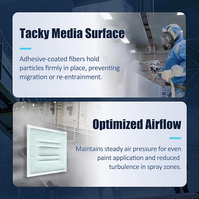 GardFre Filter Paint Spray Booth Tacky Intake Air Filter Panel, MERV 7 - Image 5