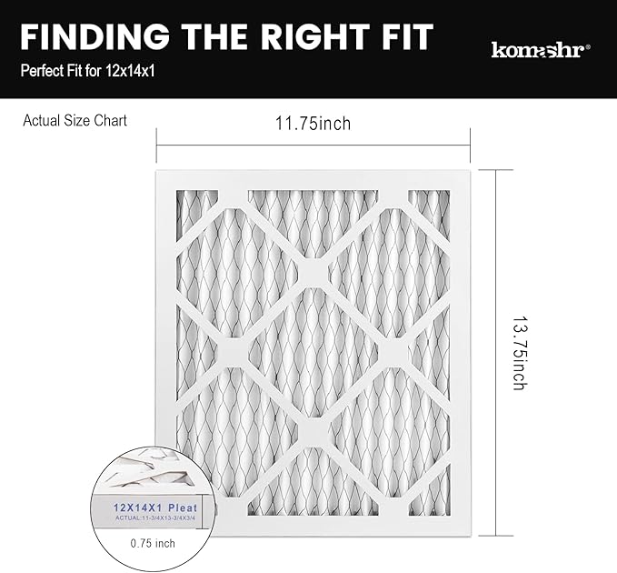 14x18x1 Air Filter MERV 8, HVAC/Furnace AC Filter Replacement, Dust - Image 2