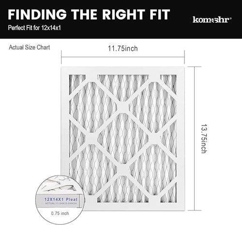 14x18x1 Air Filter MERV 8, HVAC/Furnace AC Filter Replacement, Dust - Image 2