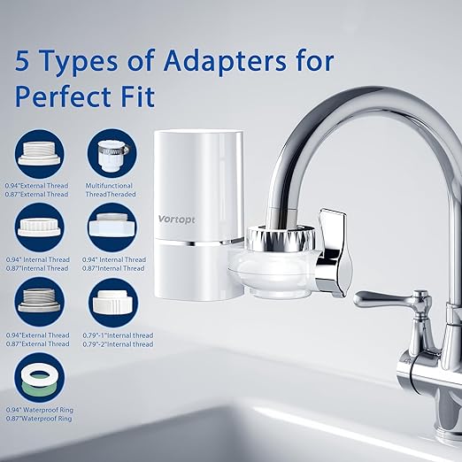 Vortopt Advanced Sink Faucet Filter, NSF Certified Faucet Installation System - Image 5