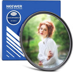 NEEWER 55mm Black Diffusion 1/4 Filter Dreamy Soft Cinematic Effect Filter by Neewer