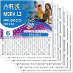 AIRX FILTERS WICKED CLEAN AIR 16x18x1 MERV 13 Electrostatic Pleated Air by AIRXFILTERSWICKEDCLEANAIR